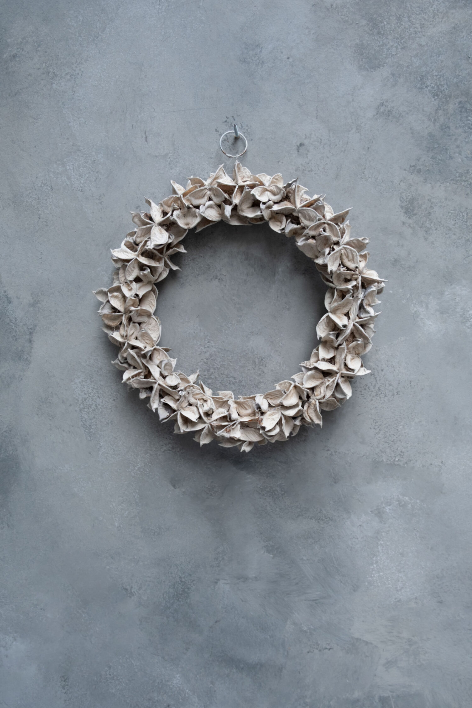 Cotton pod wreath