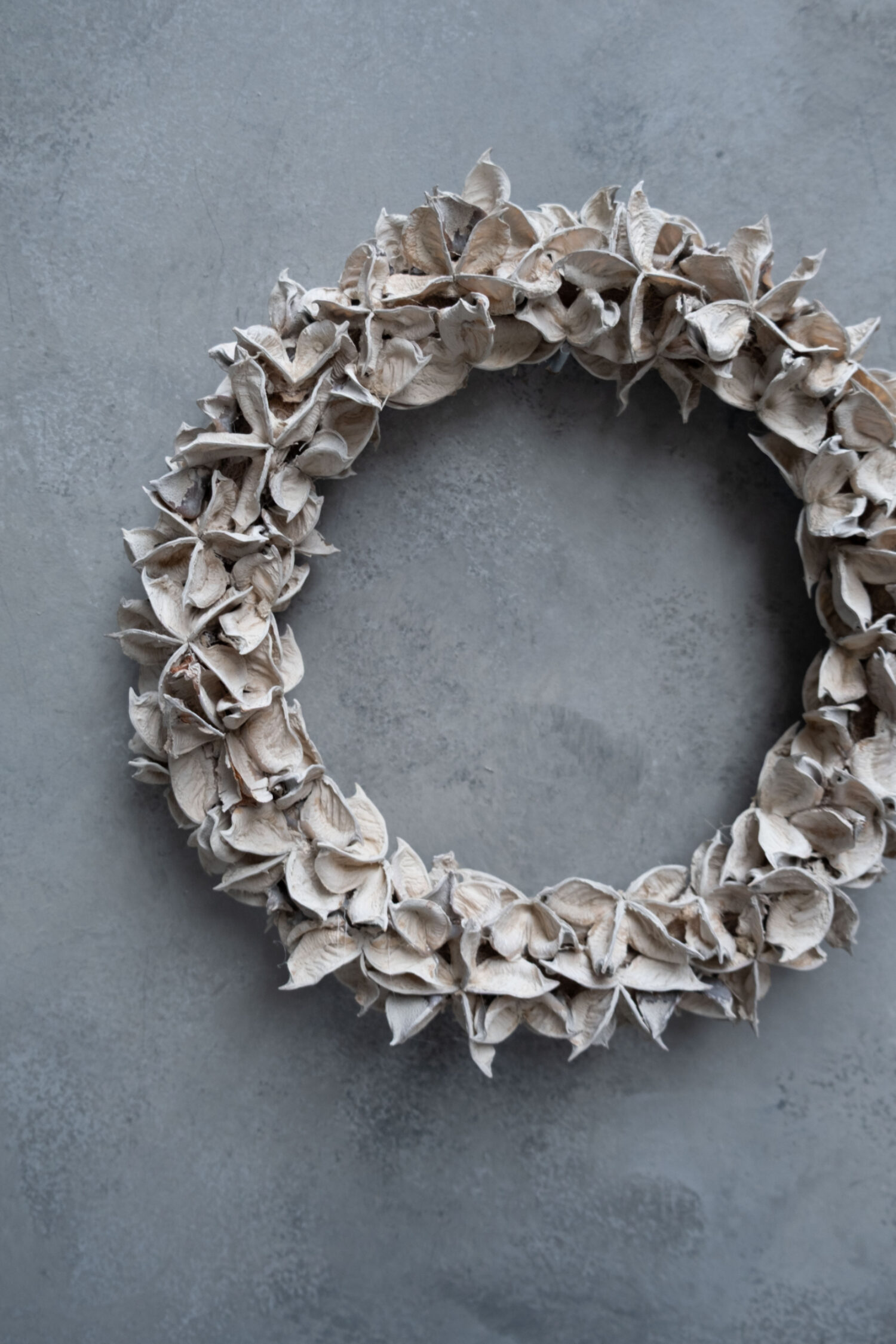 Cotton pod wreath