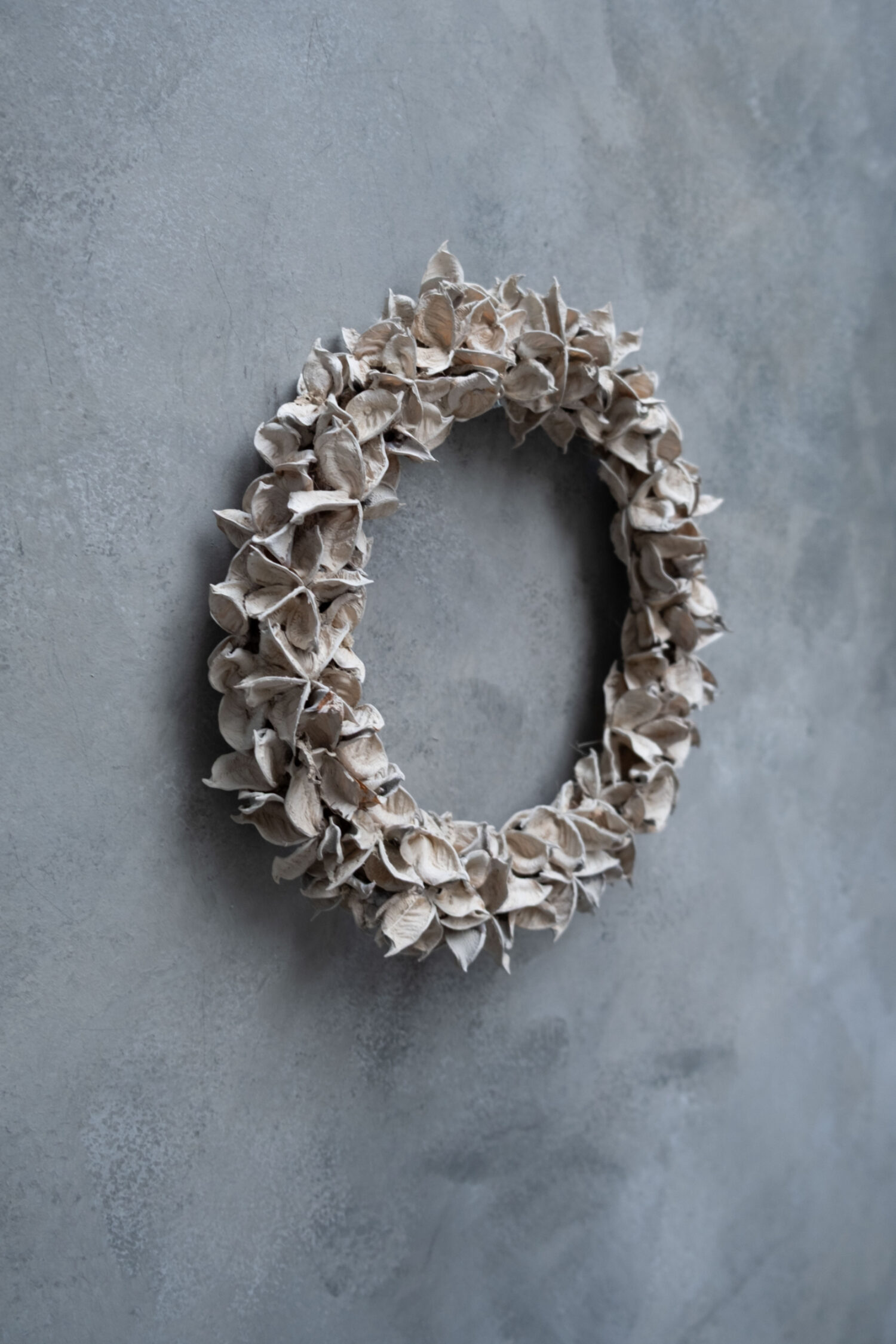 Cotton pod wreath