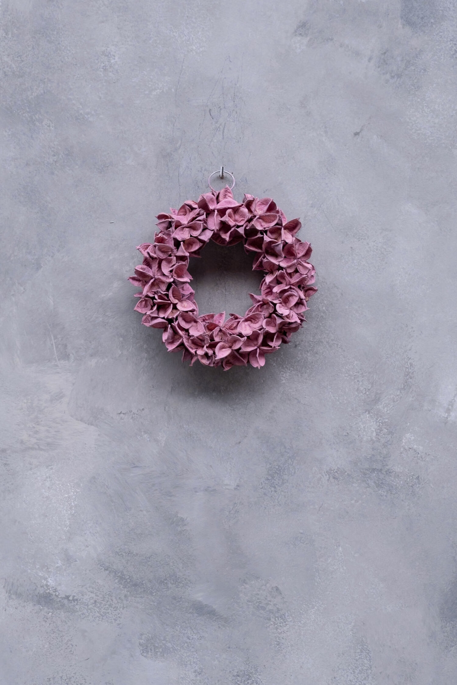 Cotton pod wreath thin