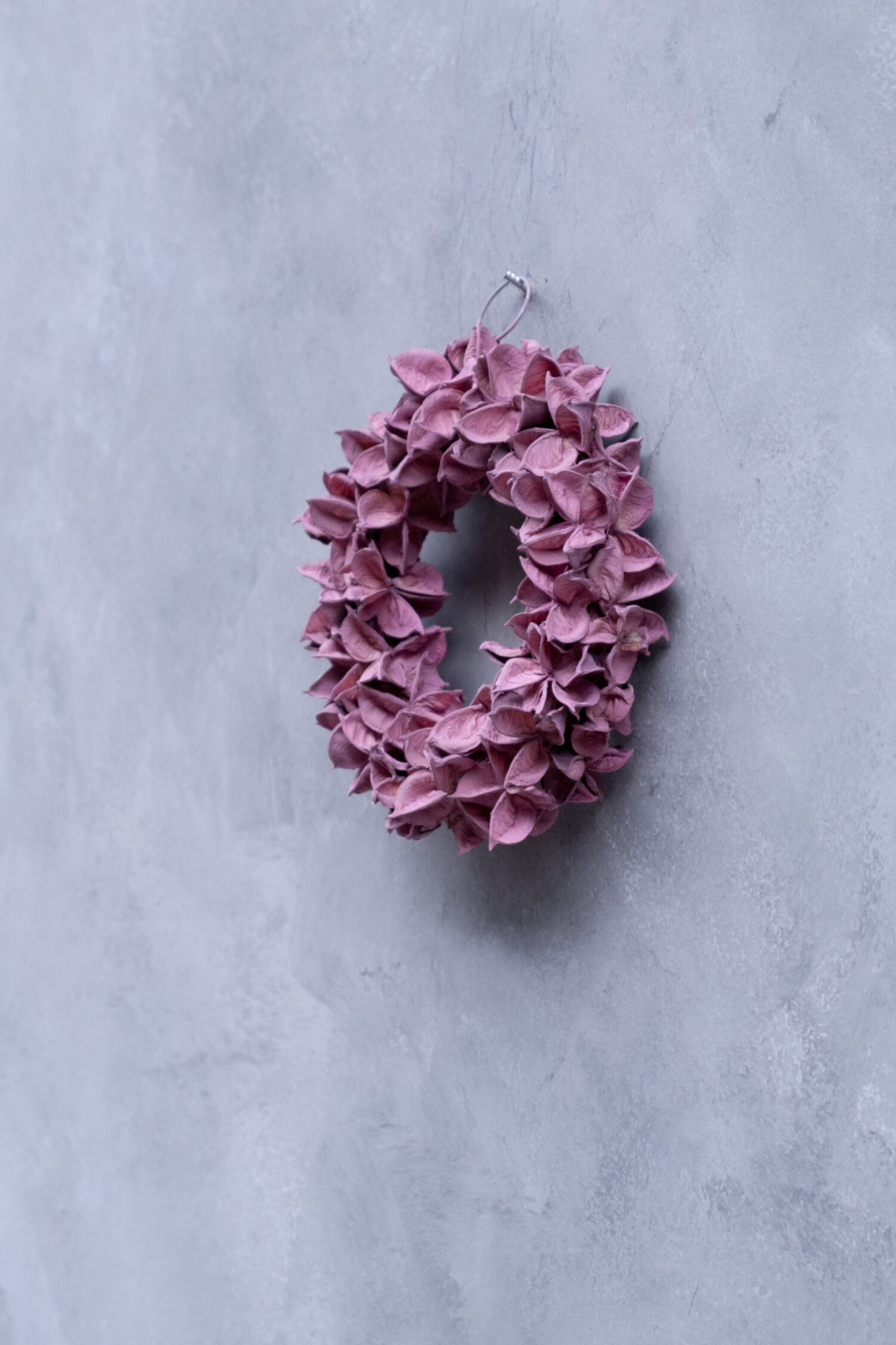 Cotton pod wreath thin